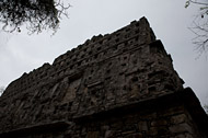 Grand Acropolis Edifice XXXIII Back Side at Yaxchilan Ruins - yaxchilan mayan ruins,yaxchilan mayan temple,mayan temple pictures,mayan ruins photos